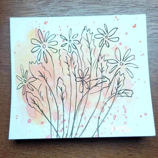 Greeting Card (Red & Orange Flowers)
