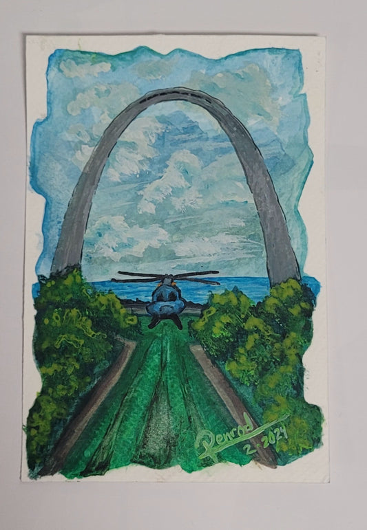 St Louis arch print